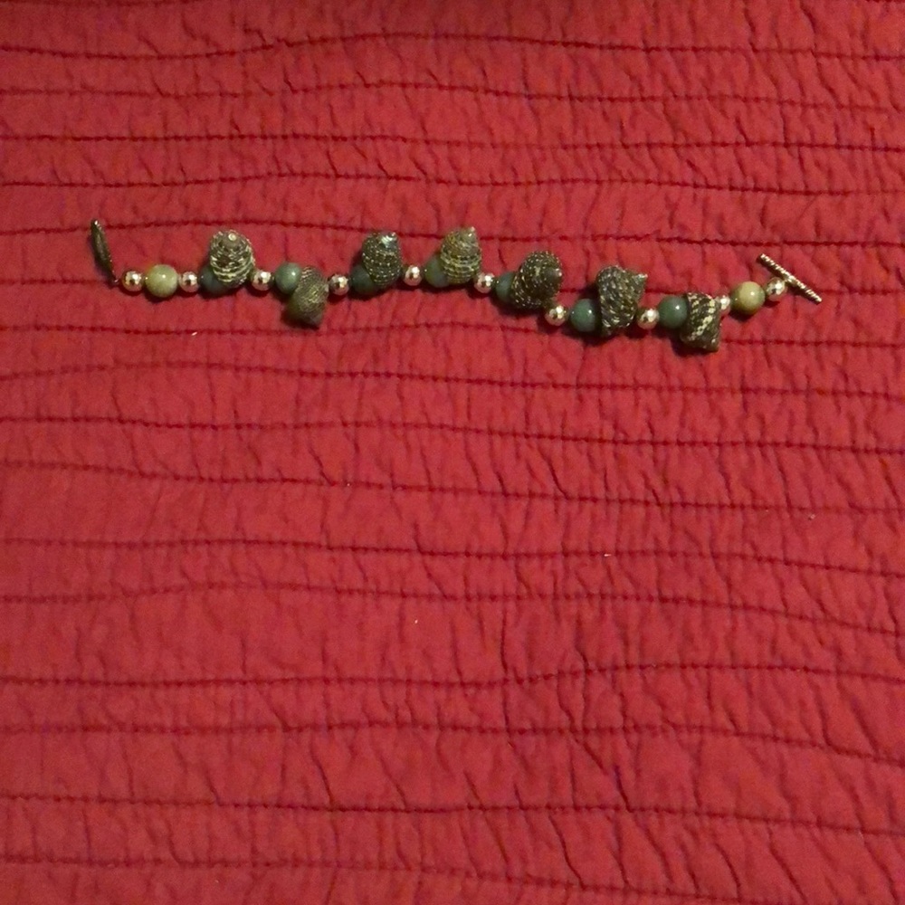 Green shell bracelet